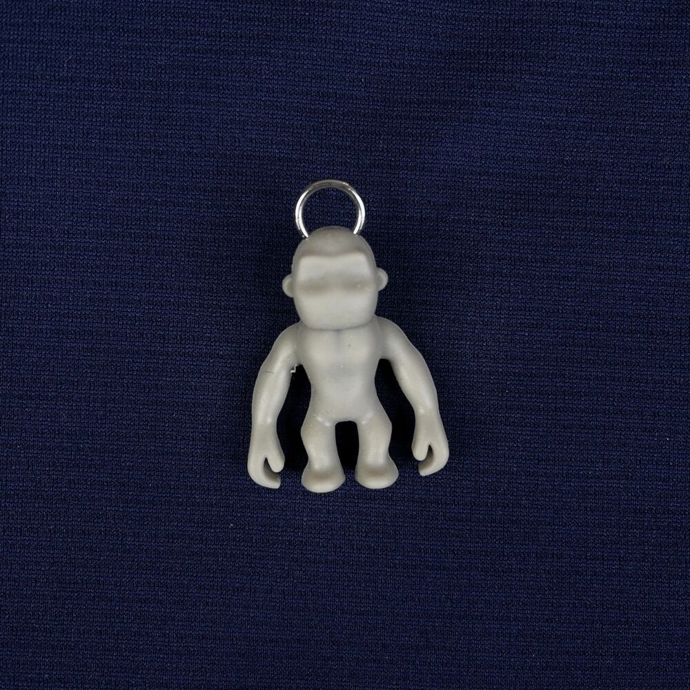 KIPLING  Bag Charm Keychain Figurine Gorilla Monkey Gray 1.75” Rubber